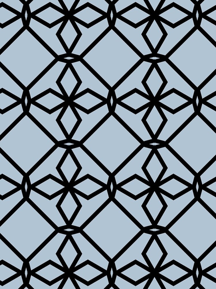 Aperçu 4 sur 4. Coque iPhone avec l'œuvre Black and Blue Tessellation Line Pattern 34 Pairs Dulux 2022 Colour of the Year Bright Skies - Color Trends créée et vendue par ColorOfTheYears.