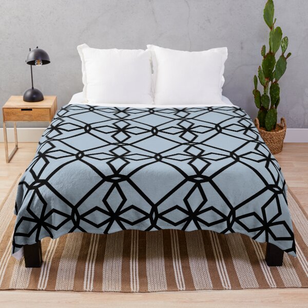 Item preview, Black and Blue Tessellation Line Pattern 34 Pairs Dulux 2022 Colour of the Year Bright Skies - Color Trends designed and sold by ColorOfTheYears.