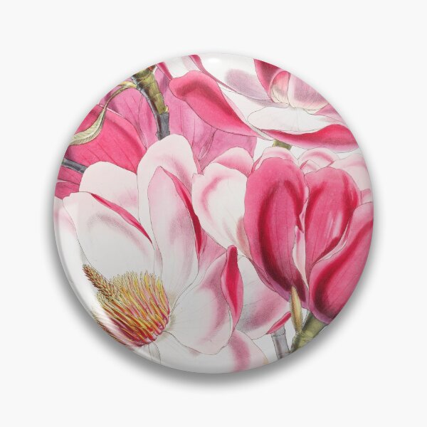 Item preview, Pink Magnolia Vintage Botanical designed and sold by livianasgifts.