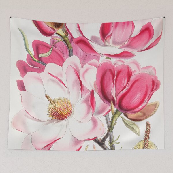 Item preview, Pink Magnolia Vintage Botanical designed and sold by livianasgifts.