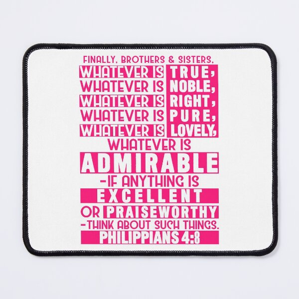 Item preview, Philippians 4:8 designed and sold by plushism.