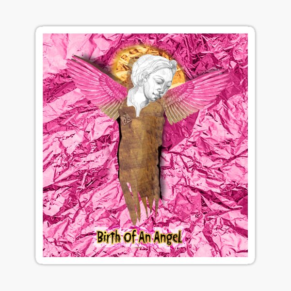 The Birth of an Angel (drawing by ACCI) Sticker