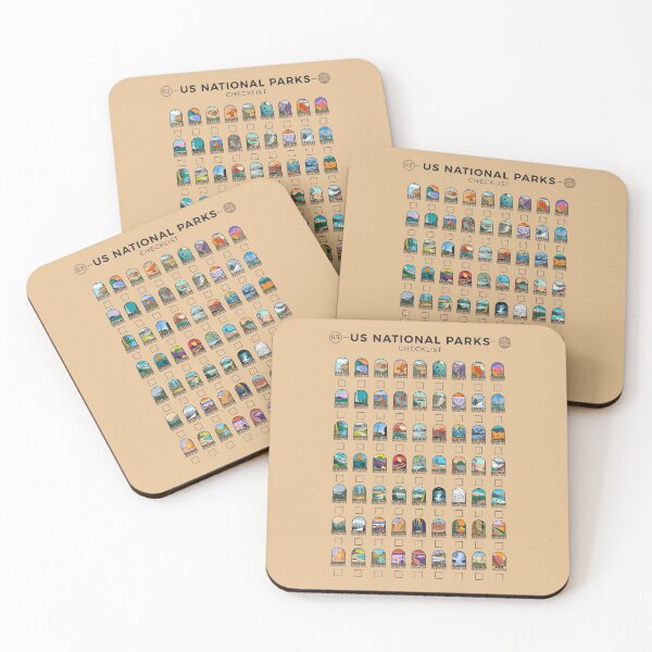 Item preview, US National Parks Checklist designed and sold by KrisSidDesigns.