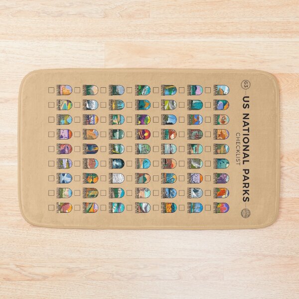 Item preview, US National Parks Checklist designed and sold by KrisSidDesigns.