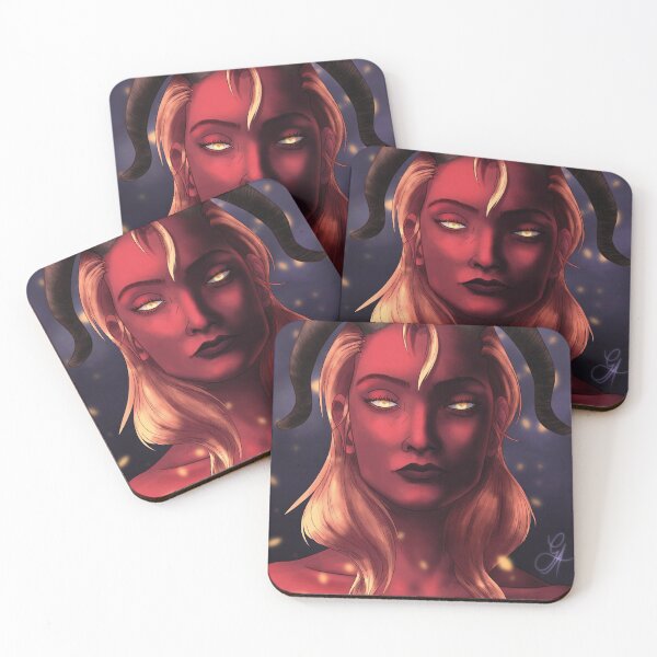 Item preview, Portrait of a demoness with golden eyes  designed and sold by Glayther.