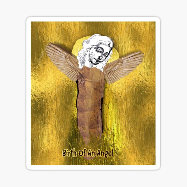 The Birth of an Angel (drawing by ACCI) Sticker