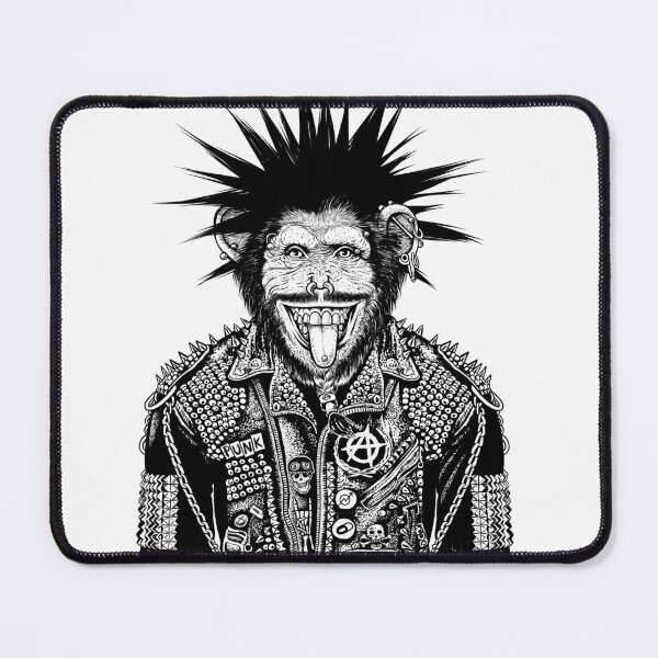 Item preview, Punk chimpanzee designed and sold by albertocubatas.