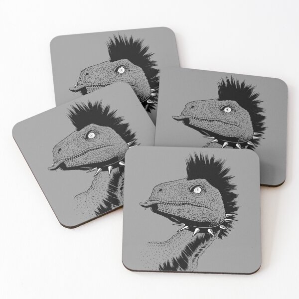 Item preview, Crested punk velociraptor designed and sold by albertocubatas.