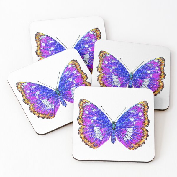 Item preview, Blue fullcolor tropical butterfly designed and sold by Elonium.