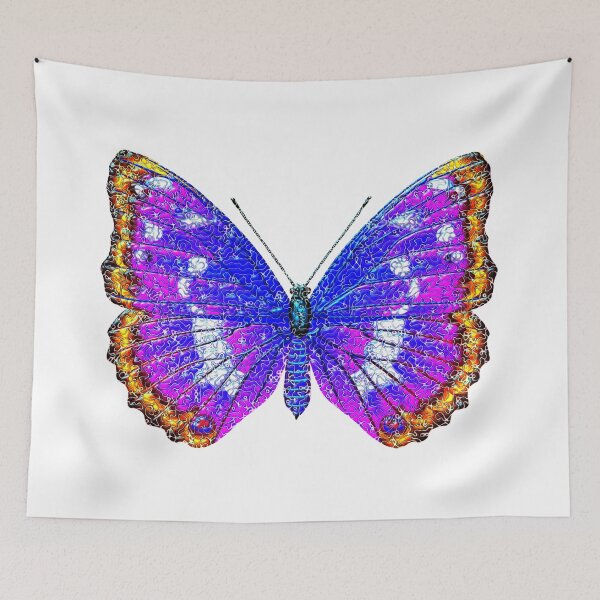 Item preview, Blue fullcolor tropical butterfly designed and sold by Elonium.