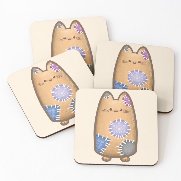 Item preview, Cat with Fabric Fill Pattern designed and sold by Khotekmei.