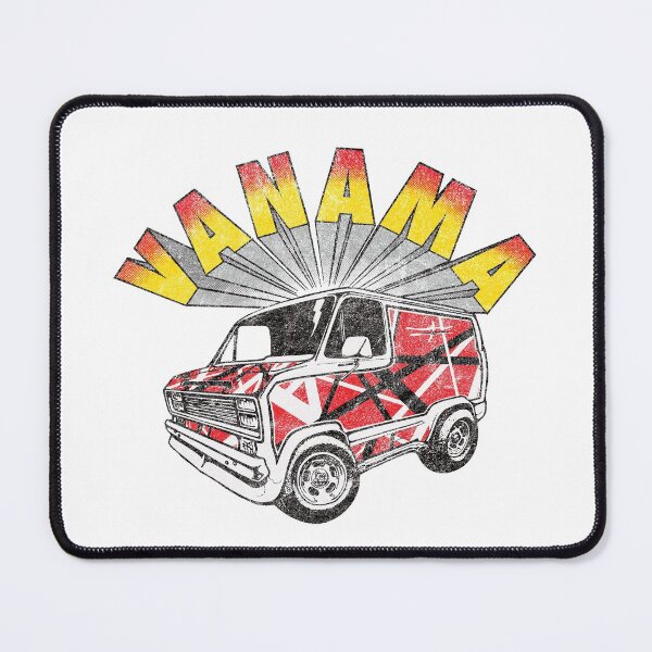 Item preview, VANAMA - rock n roll van tour parody distressed retro vintage style 1984 70s 80s designed and sold by Killer-Shirts.