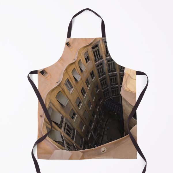 Item preview, The Lost Straw Hat - Antoni Gaudi La Pedrera Courtyard From Above - Vertical designed and sold by Georgia Mizuleva.