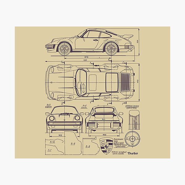 911 930 Blueprint Photographic Print