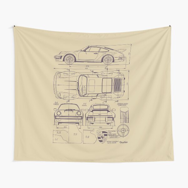 911 930 Blueprint Tapestry