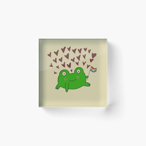 Item preview, Two spirit pride flag frog designed and sold by Marshaisvibing.
