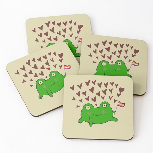 Item preview, Lesbian pride frog  designed and sold by Marshaisvibing.
