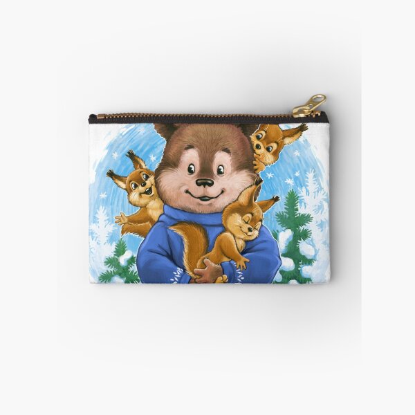 Item preview, bear with squirells in forest designed and sold by Niti-Niti.
