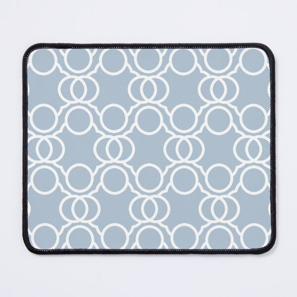 Artikelvorschau, Blue and White Geometric Circle Pattern Pairs Dulux 2022 Colour of the Year Bright Skies - Color Trends entworfen und verkauft von ColorOfTheYears.