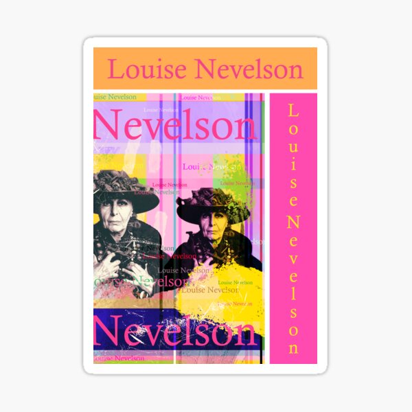Louise Nevelson portrait, noted artist, mouse dwelling Sticker