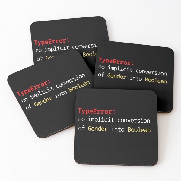 Item preview, Non Binary - TypeError no implicit conversion of gender into boolean designed and sold by Recti.