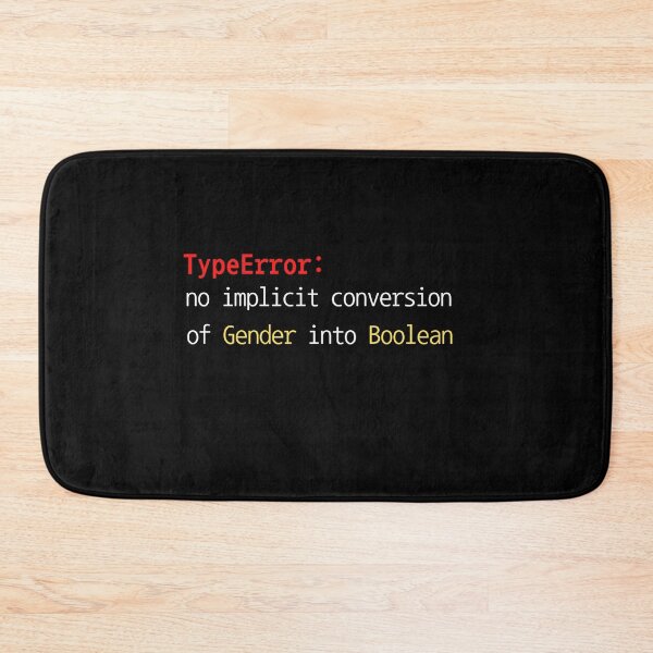 Item preview, Non Binary - TypeError no implicit conversion of gender into boolean designed and sold by Recti.