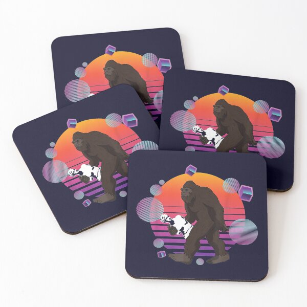 Item preview, Retro 80's Sasquatch Sunset Bigfoot Gift Vaporwave Aesthetic designed and sold by OloriHeritage.