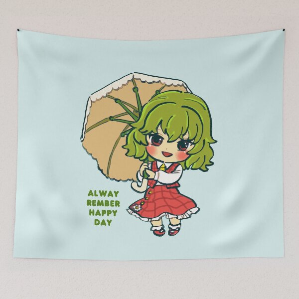 Item preview, I draw chibi yuuka kazami with umbrella (alway rember happy day) / touhou designed and sold by RansRoom.