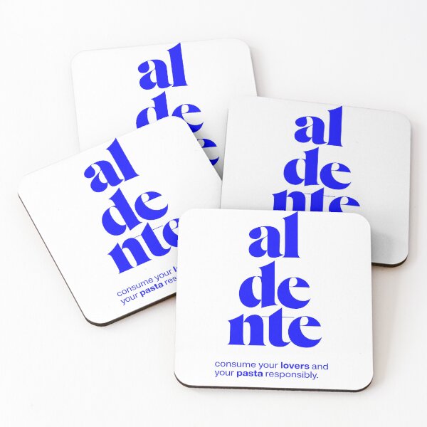 Item preview, aldente statement print: consume your lovers and your pasta responsibly. designed and sold by TrueType.