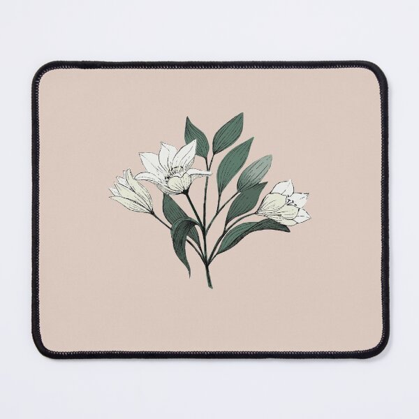 Item preview, Vintage style white lilies designed and sold by RoseMaryWP.