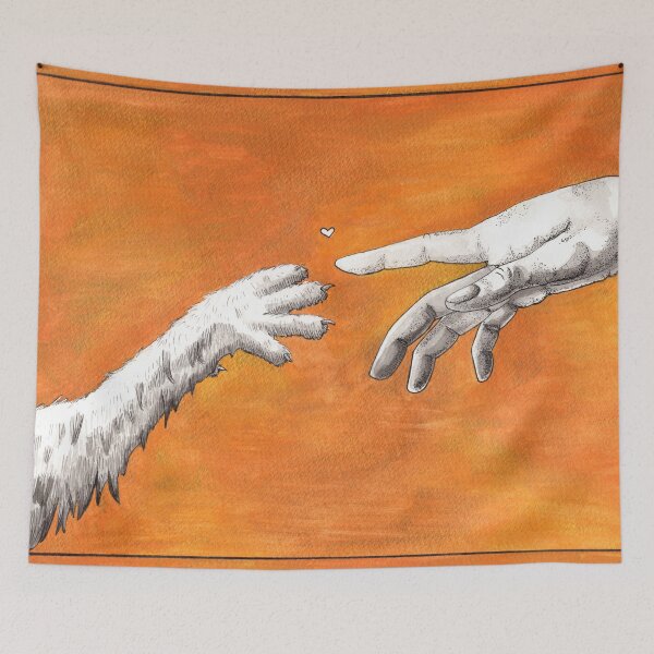 Item preview, God's (cat's) touch designed and sold by riveydraws.