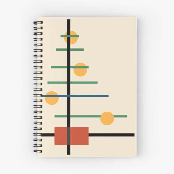 Aperçu de l'œuvre Sapin de Noël inspiré du Bauhaus créée et vendue par D-Spot Shop.