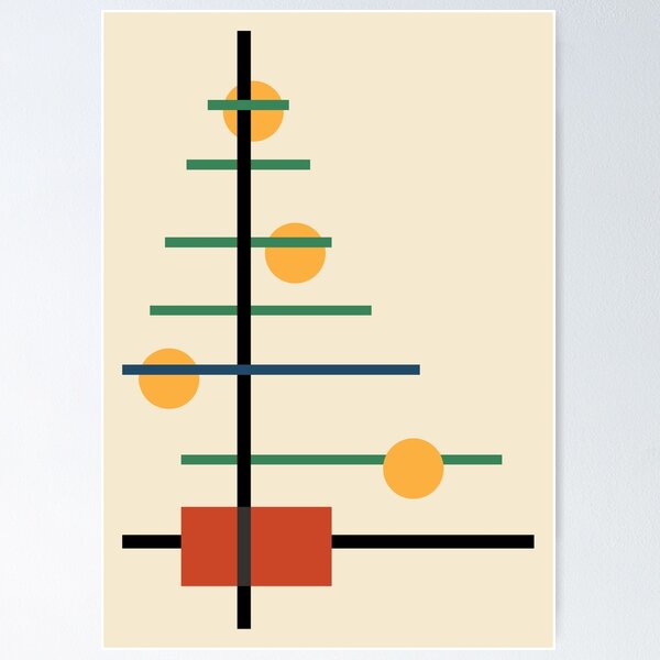 Item preview, Bauhaus Inspired Christmas Tree designed and sold by D-Spot Shop.