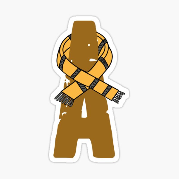 A Letter Magic School Team Badger Sticker