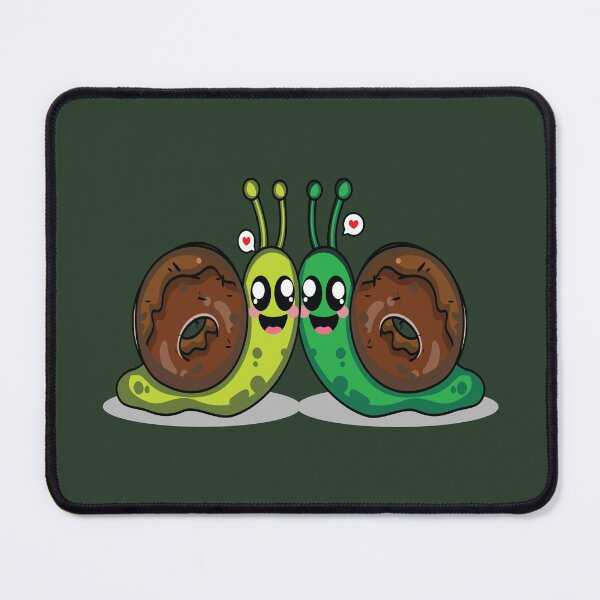 Item preview, Two cute snail lovers,snail donut designed and sold by Donutlovers.