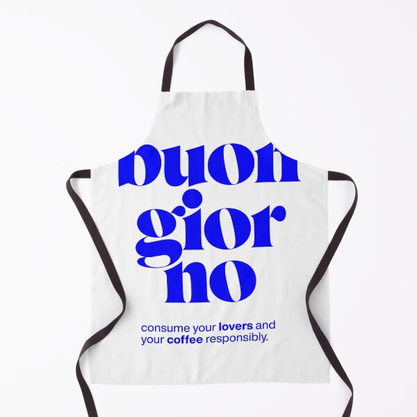 Item preview, buon giorno statement print: consume your lovers and your coffee responsibly. designed and sold by TrueType.