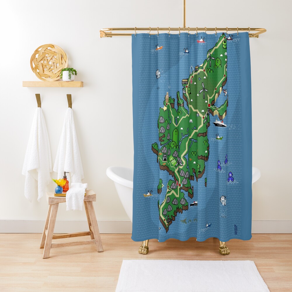 Item preview, Shower Curtain designed and sold by TheRandomFactor.
