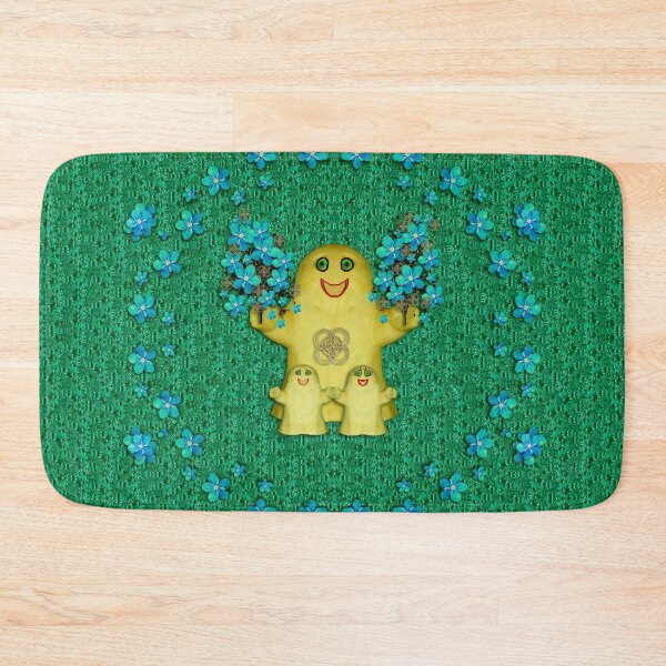 Item preview, ghost with flower bouquets and hugging lovely friends designed and sold by Pepita Selles.