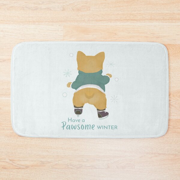 Item preview, Funny Corgi Ice Skate Winter Snow Fun - Whimsical Christmas Animals designed and sold by ViewerEqualsPhoton.