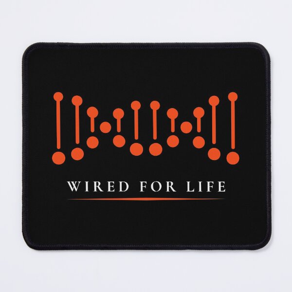 Item preview, INSPIRATIONAL WIRED FOR LIFE - SCIENCE DNA STRAND TYPOGRAPHY designed and sold by macfriends.