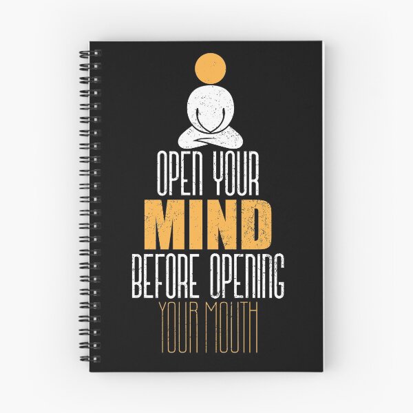 Item preview, Open your mind before opening mouth T shirt design designed and sold by T-Clouds.