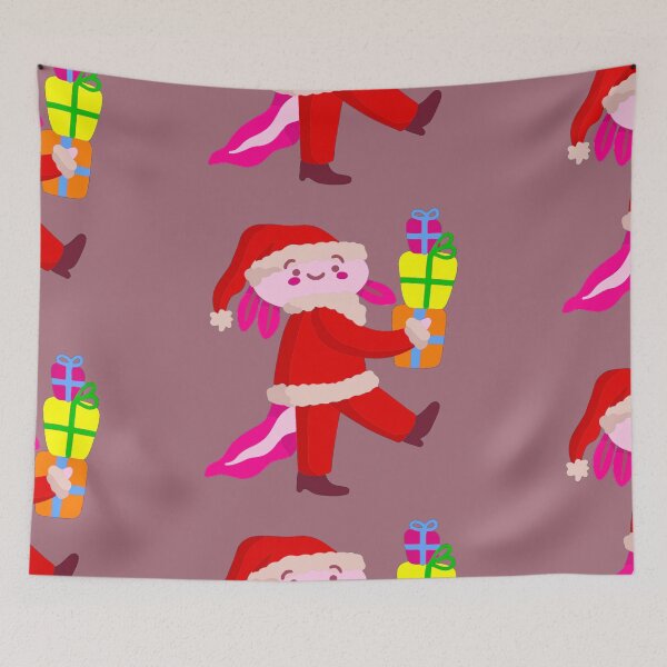 Item preview, funny christmas axolotl santa claus designed and sold by Gossip Rag.