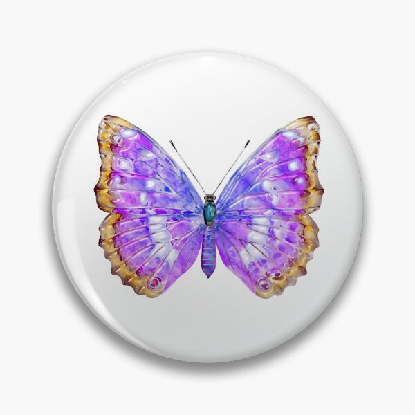 Item preview, Blue color tropical butterfly designed and sold by Elonium.