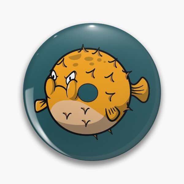Item preview, Angry puffer fish donut designed and sold by Donutlovers.
