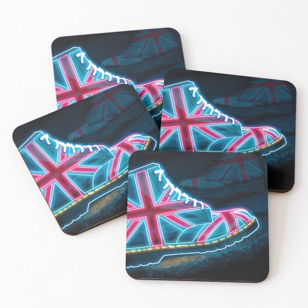Item preview, Union Jack Neon Glow Docs designed and sold by Retro Futurist.