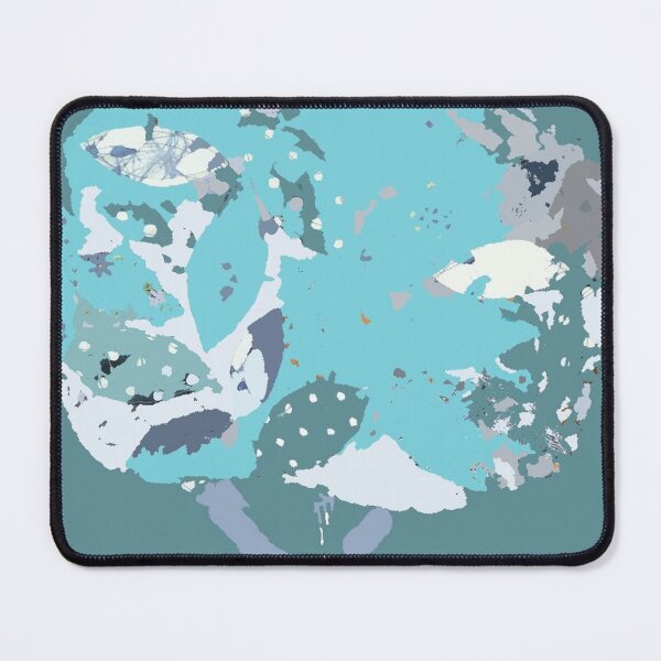 Item preview, Denim tree fiber art in shades of blue gray white designed and sold by djrunnels.