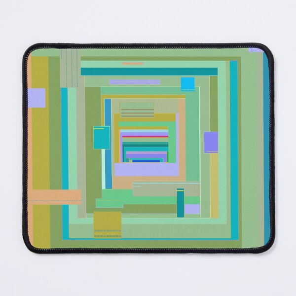 Item preview, Seashore on Jupiter geometric pattern in blue green purple designed and sold by djrunnels.