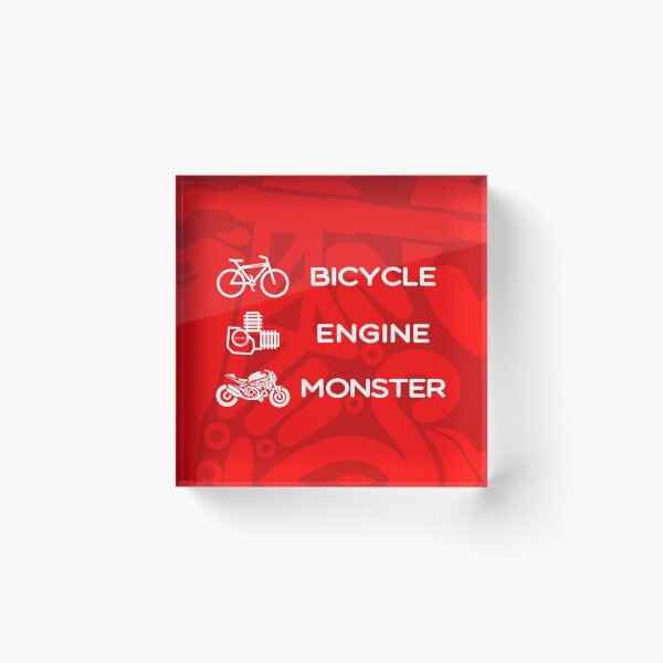 Item preview, Bicycle Engine Monster, Wonderful Icon art Combination for Bikers designed and sold by etoide.