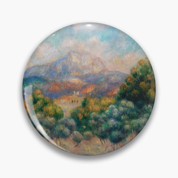 Item preview, Impressionist Painting Mount of Sainte-Victoire (1888–1889) by Pierre-Auguste Renoir designed and sold by Designedbysm.