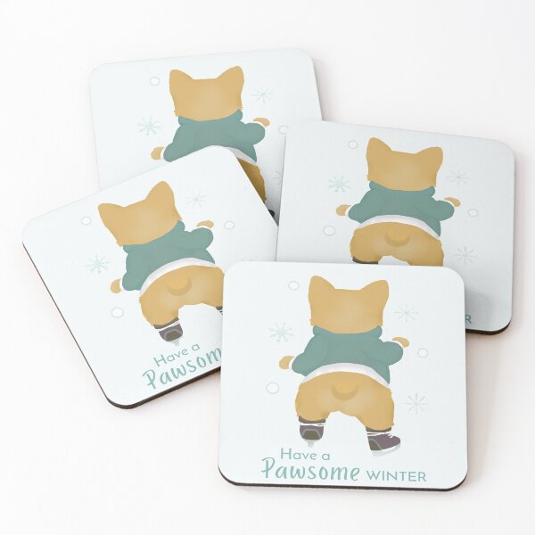 Item preview, Funny Corgi Ice Skate Winter Snow Fun - Whimsical Christmas Animals designed and sold by ViewerEqualsPhoton.